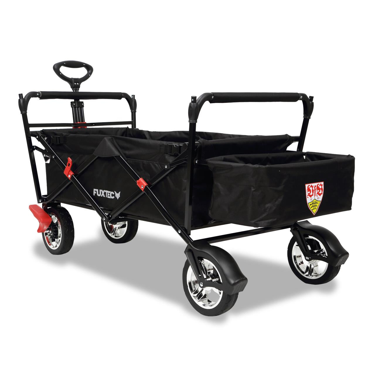 FUXTEC Bollerwagen FX-CT500 "VfB Stuttgart"-Edition mit Sonnendach