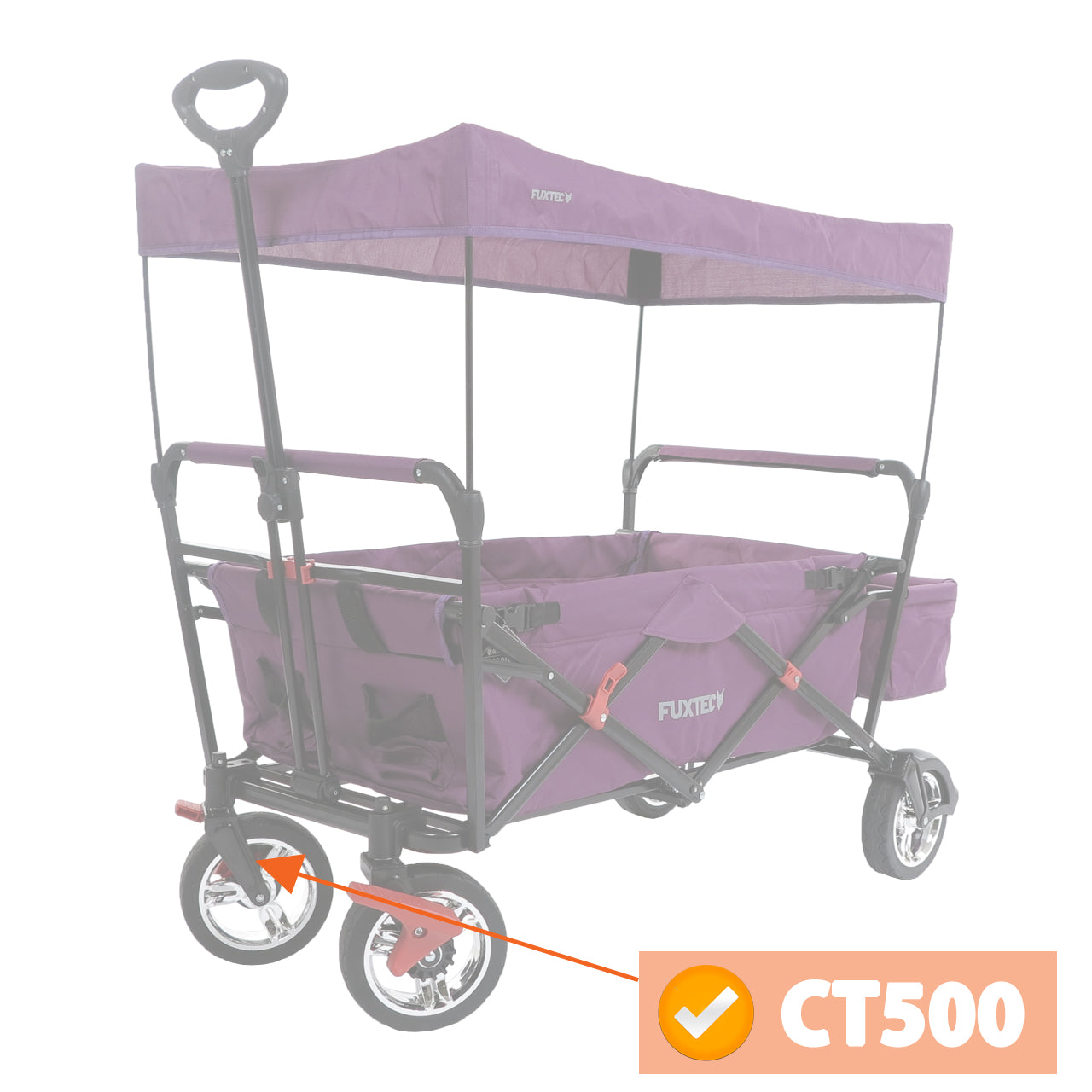 Držák kola vcetne brzdy BRAUN CT500 pravý/ CT700 a CT800 levý
