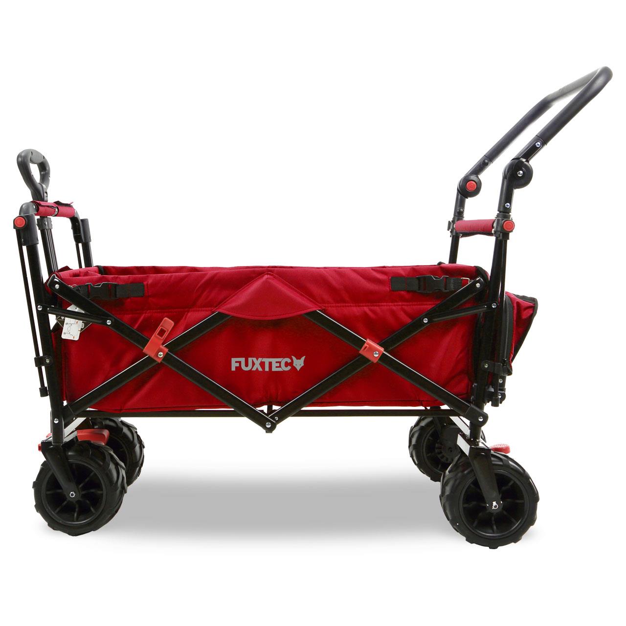 B-Ware FUXTEC Strand-Bollerwagen FX-CTB800 mit UV-geschütztem Sonnendach,Schiebegriff & Innenraumverlängerung