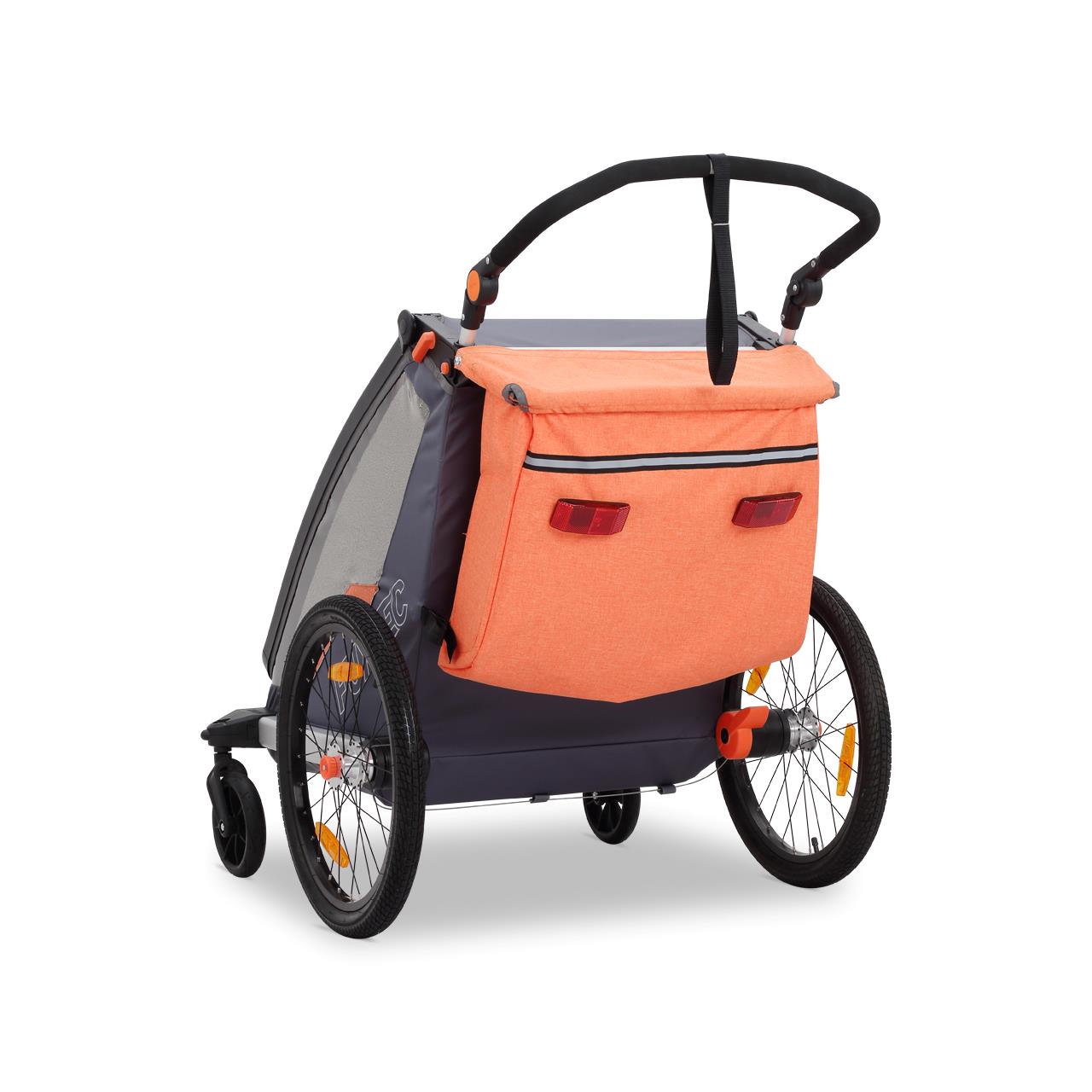 Prívesný vozík za jízdní kolo FUXTEC FX-FA1 s koleckem pro jogger