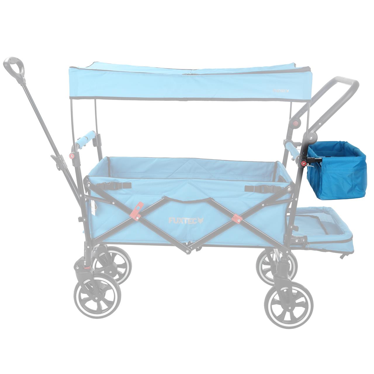 Látkový kryt zadní tašky TURQUOISE rucní vozík CT850