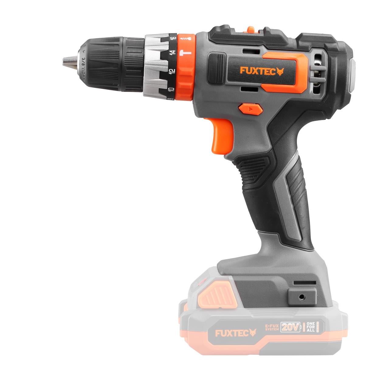 20V akumulátorová teplovzdušná pištol FX-E1HLP20 FUXTEC - s 2Ah batériou a 2,4A nabíjackou