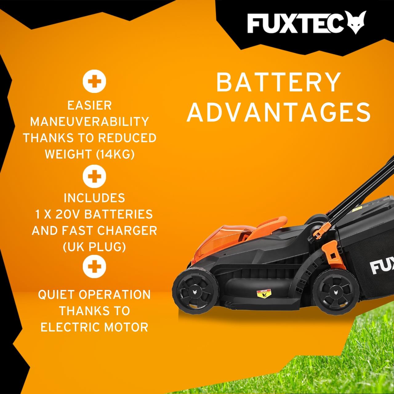 FUXTEC Cordless Lawn Mower FX-LM2030SET-UK